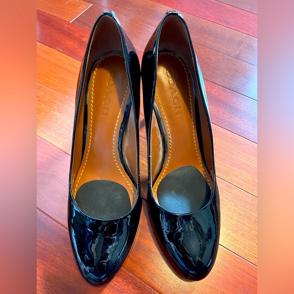 Coach Paten Leather Heels - Picture 1 of 3